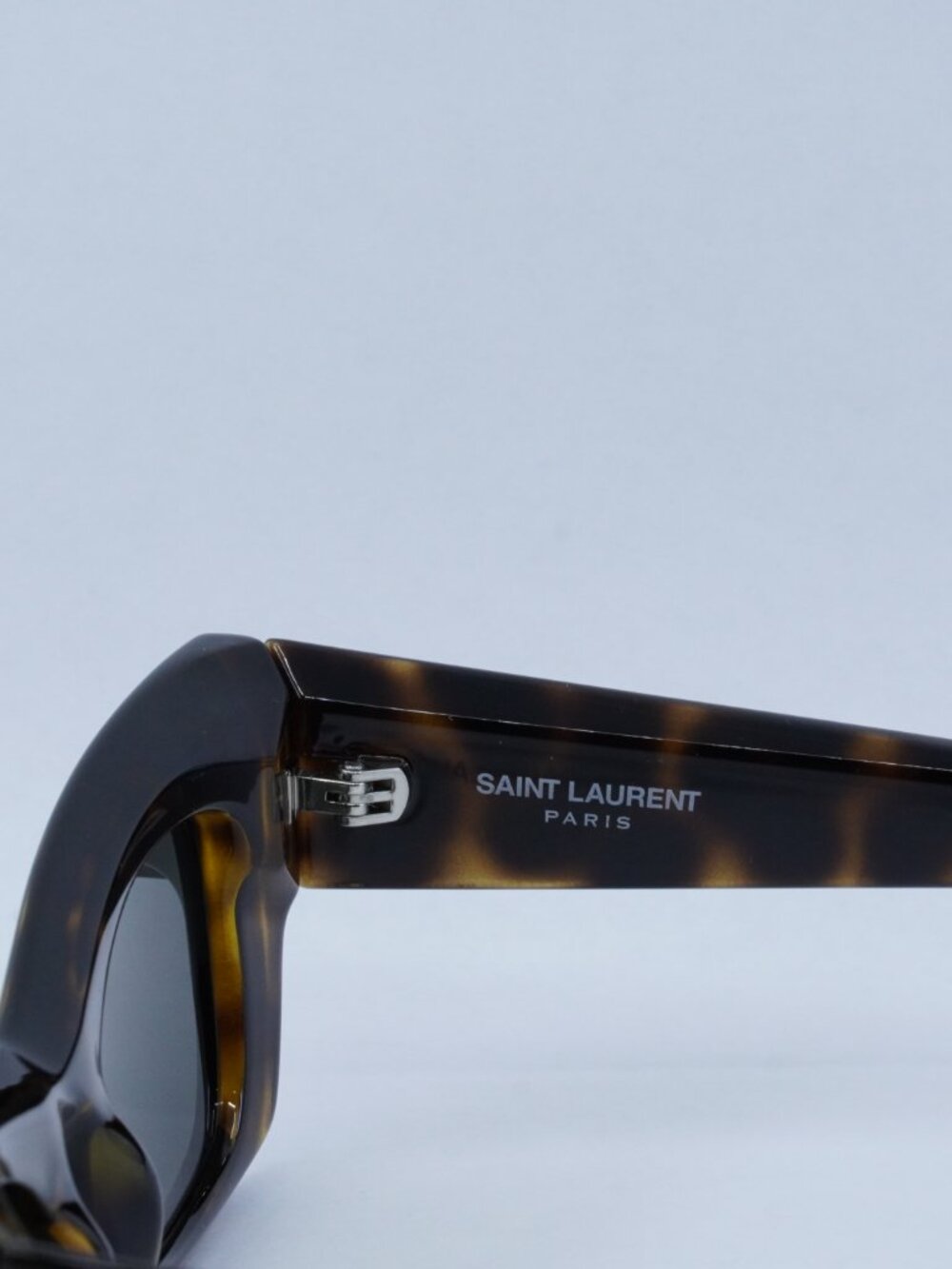 Saint Laurent SL702 002 Sunglasses - Dark Havana Frame, Grey Lenses - Picture 6 of 12